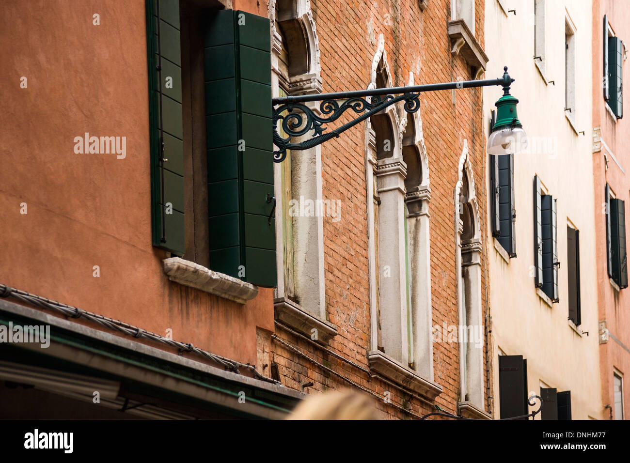 Portrait d'un immeuble résidentiel, Venise, Vénétie, Italie Banque D'Images
