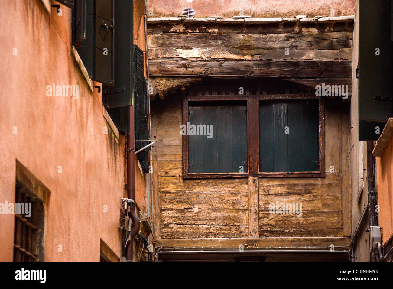 Portrait d'un vieux bâtiment, Venise, Vénétie, Italie Banque D'Images