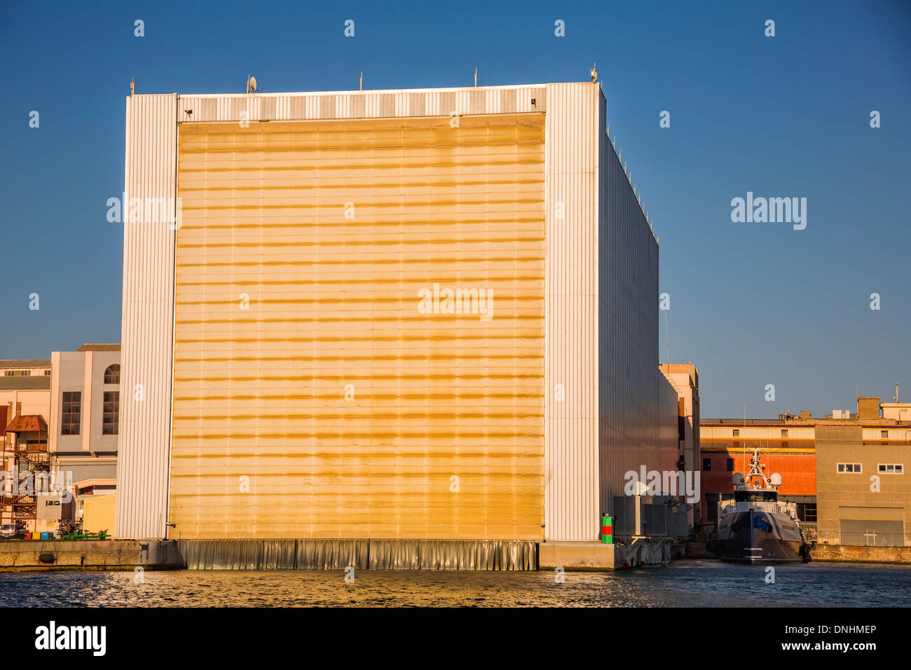 Au bord de l'édifice, Barcelone, Catalogne, Espagne Banque D'Images