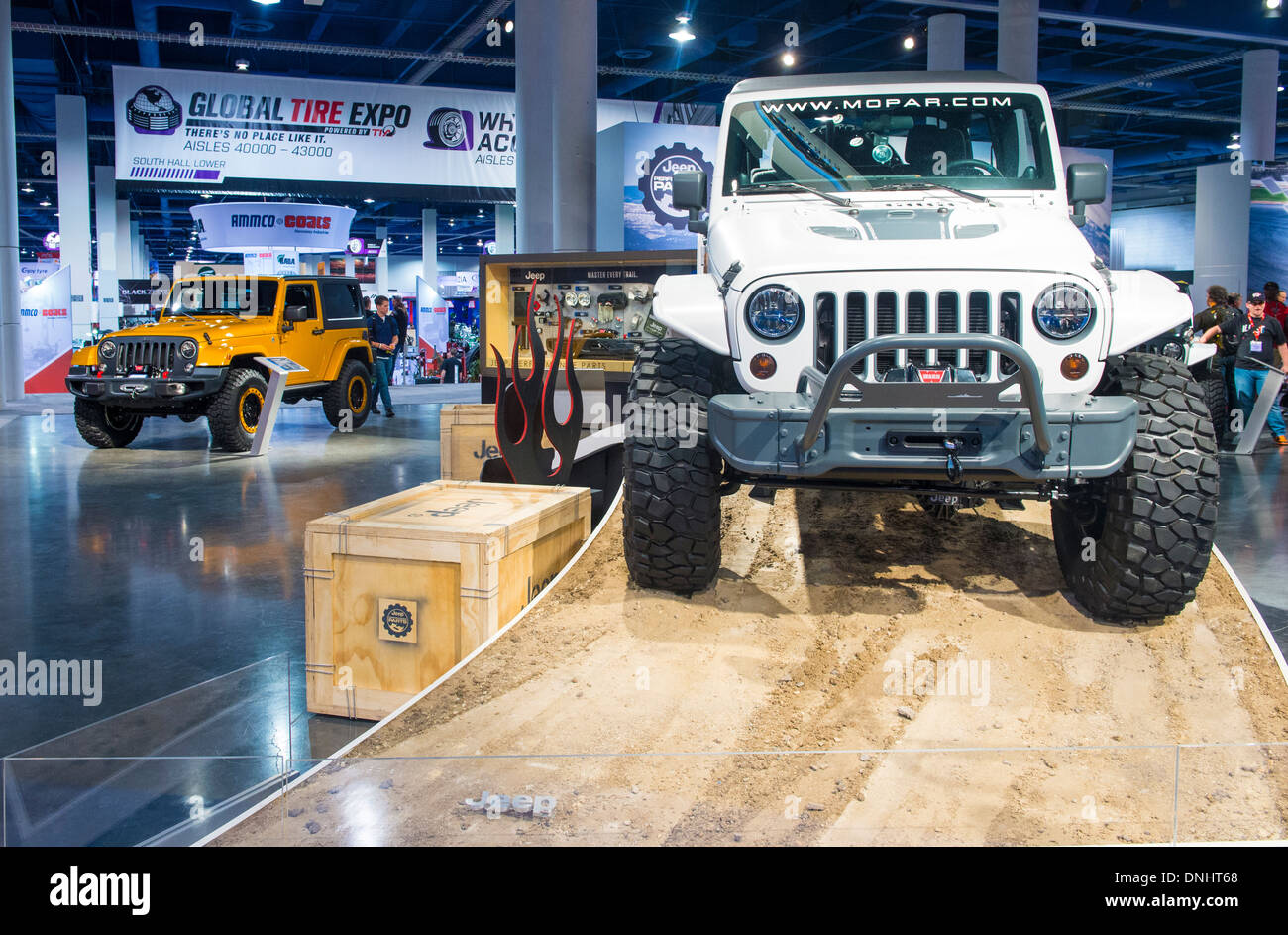 Jeep au SEMA Show à Las Vegas, Nevada, Banque D'Images