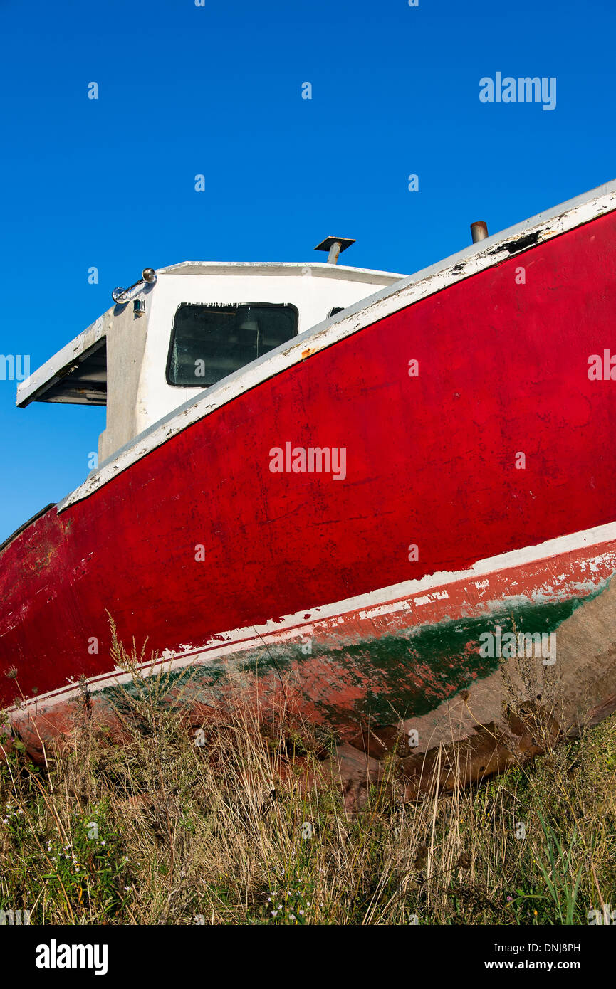 Old weathered cale sèche bateau. Banque D'Images