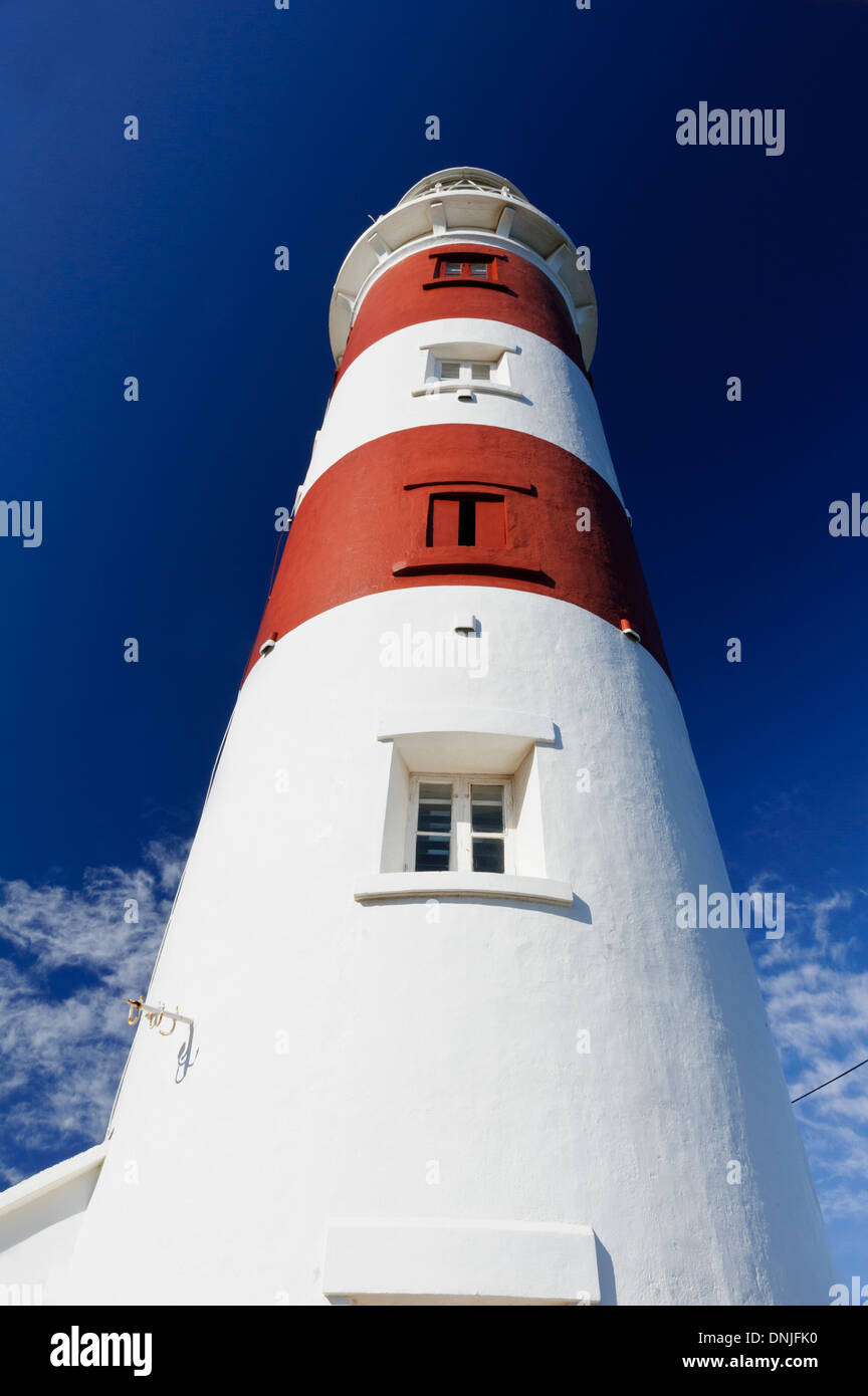Le phare d'Albion, Ile Maurice. Albion est situé sur la côte ouest de l'île Maurice entre Flic en flac et Port Louis, à Maurice. Banque D'Images