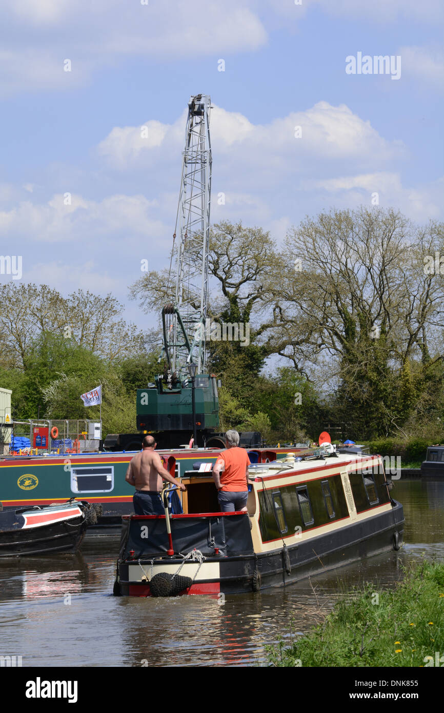 Marina alvechurch worcestershire canal de Worcester et birmingham Midlands England uk Banque D'Images