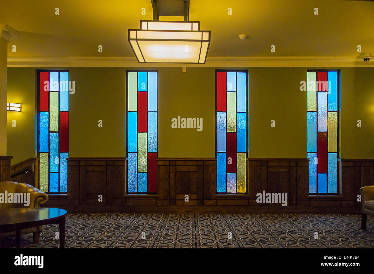 Le design Art Déco Peter Cushing Wetherspoon Restaurant Whitstable Banque D'Images