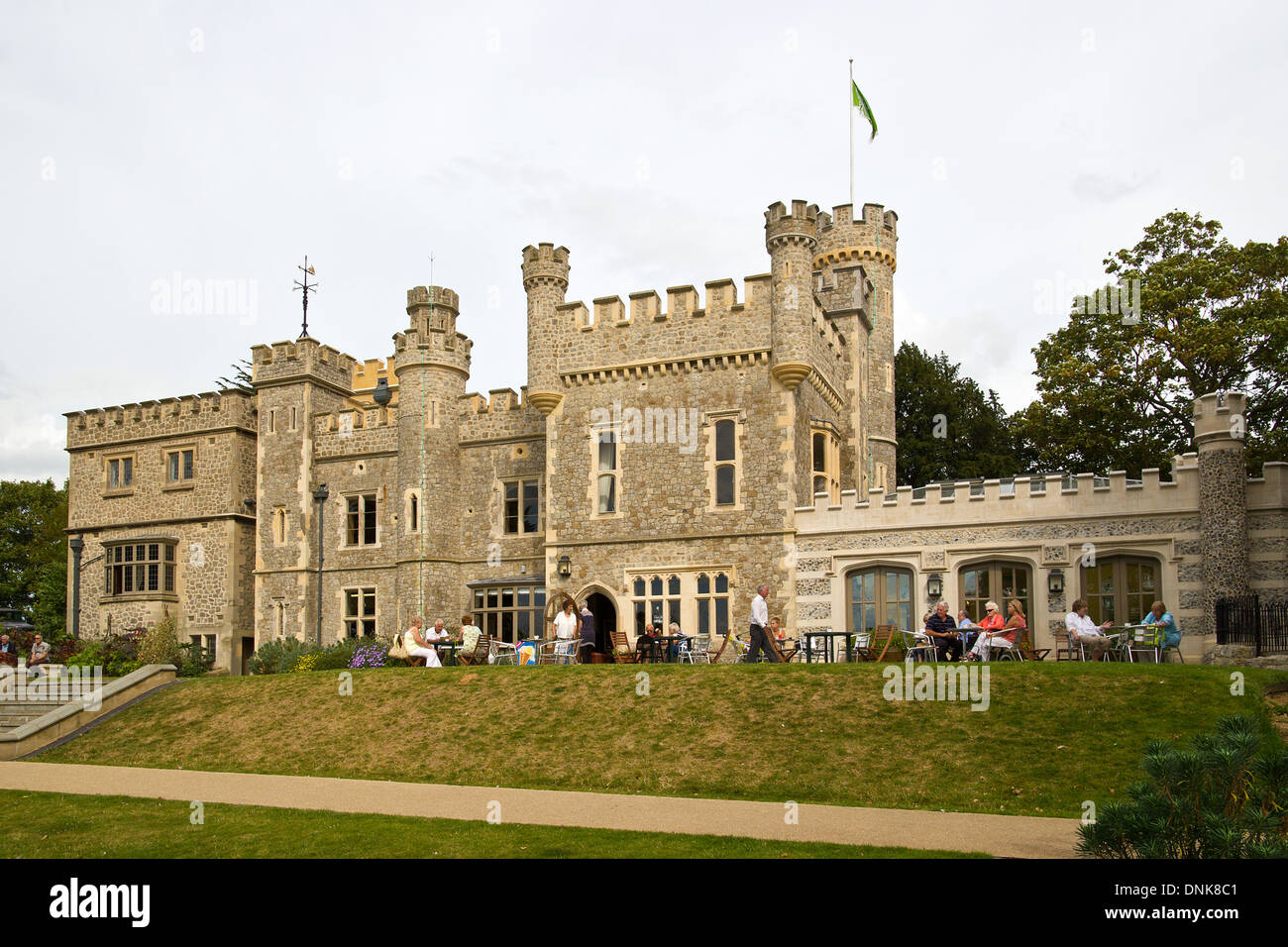 Château de Whitstable Kent Whitstable et salon de thé Banque D'Images