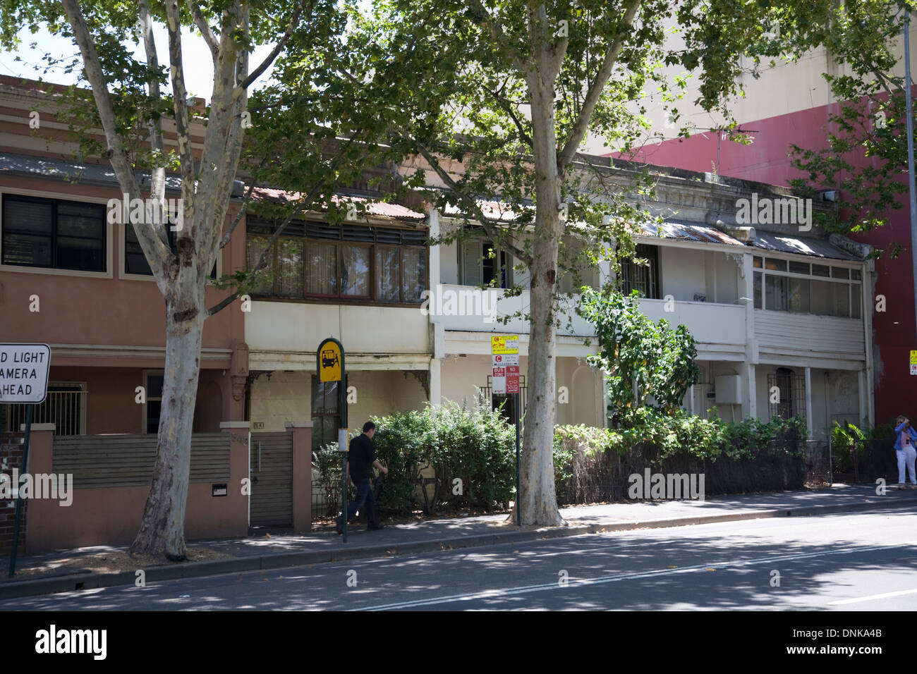 Maisons mitoyennes dans harris street,ultimo,Sydney, Australie Banque D'Images