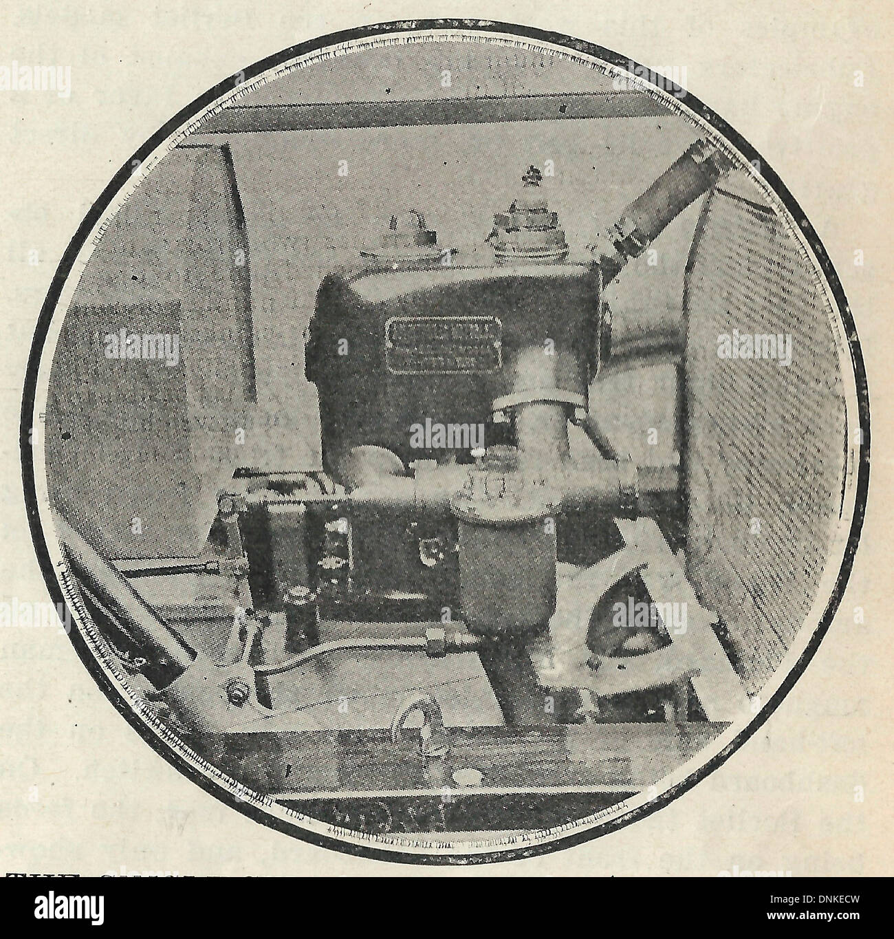 Le vérin simple Motobloc Voiturette moteur - Le moteur est notable puisqu'il carter moteur et la boîte de vitesses de la voiture constitue une unité 1909 Banque D'Images