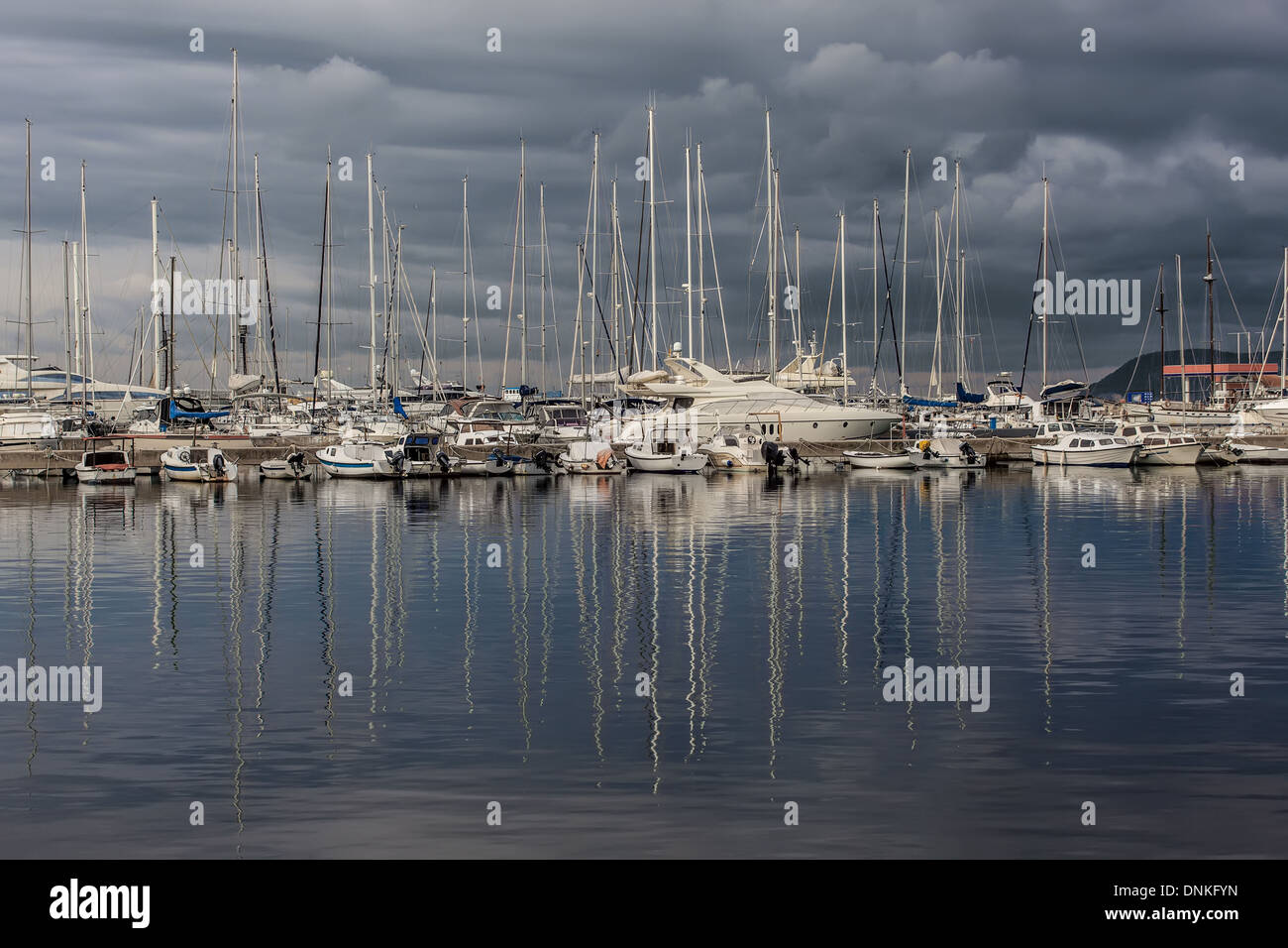 Beaux yachts dans la baie Banque D'Images