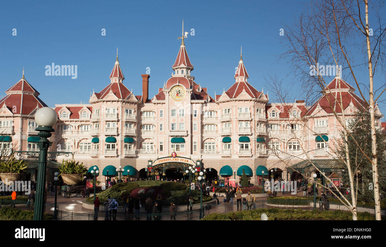 Disneyland Paris Resort touristique ..Parc Disney Europe France Banque D'Images
