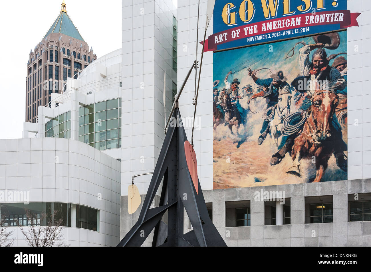 Le High Museum of Art, on Peachtree Street, dans Midtown Atlanta, est le principal musée d'art dans le sud-est des États-Unis. Banque D'Images