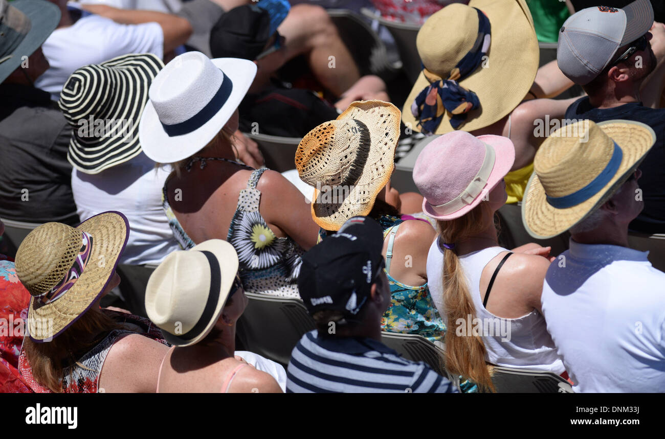 Auckland, Nouvelle-Zélande. 09Th Jan, 2014. Fans au jour 4 de l'ASB Classic Women's International. ASB Tennis Centre, Auckland : l'action de Crédit Plus Sport/Alamy Live News Banque D'Images