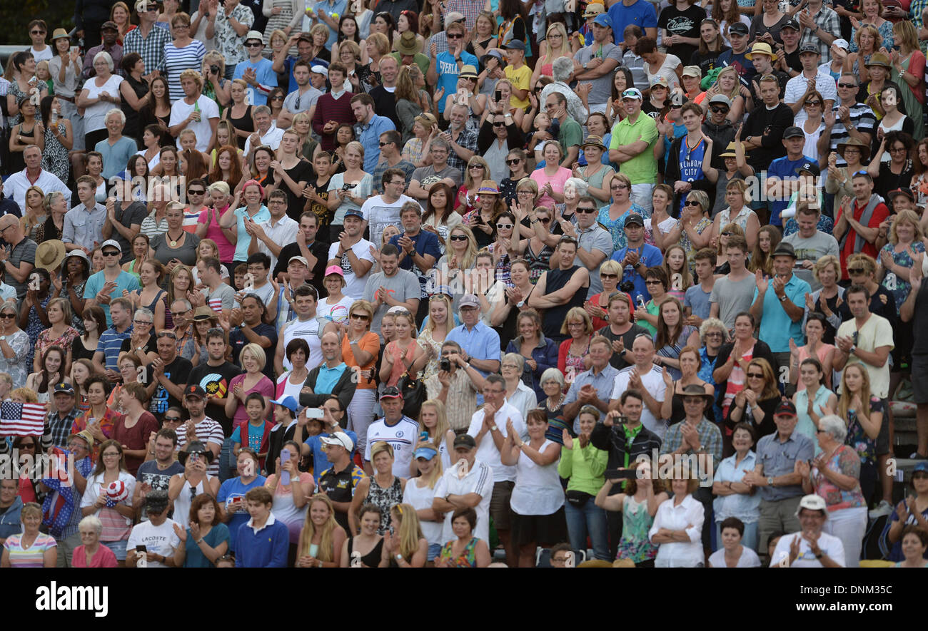Auckland, Nouvelle-Zélande. 09Th Jan, 2014. Tennis fans au jour 4 de l'ASB Classic Women's International. ASB Tennis Centre, Auckland : l'action de Crédit Plus Sport/Alamy Live News Banque D'Images