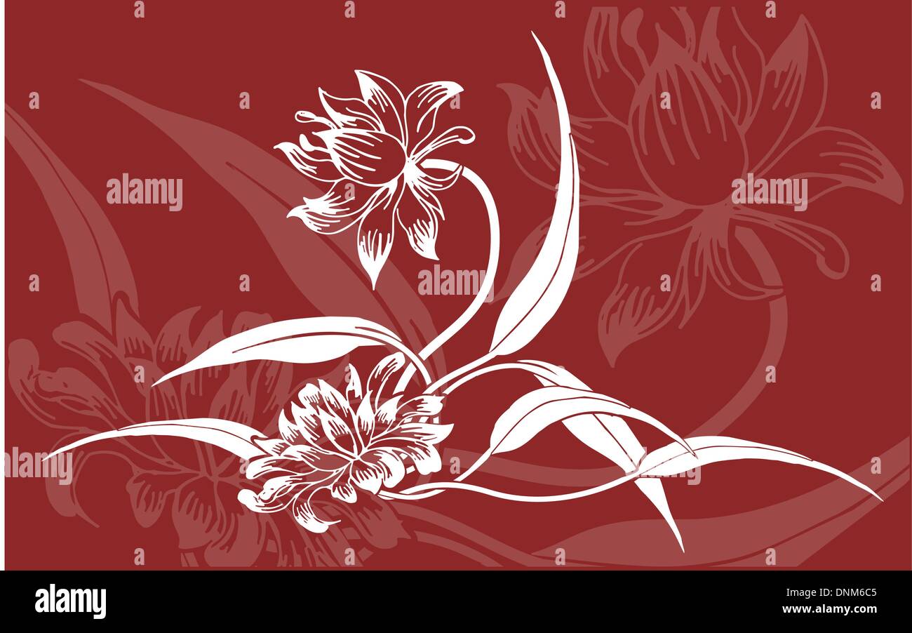 Floral background Illustration de Vecteur