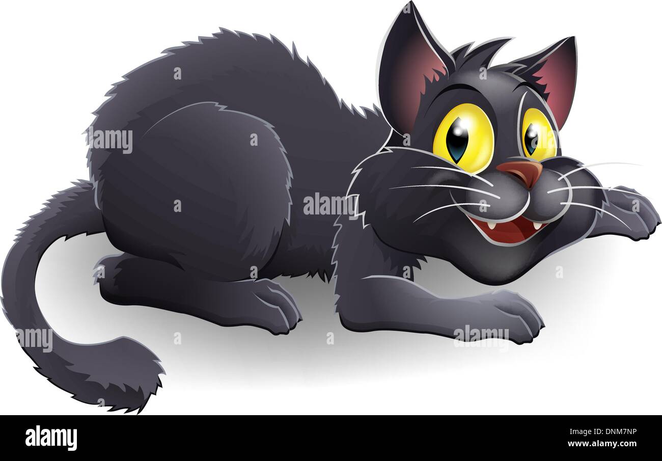 Un Dessin Dun Dessin De Chat Noir Comme Un Chat De