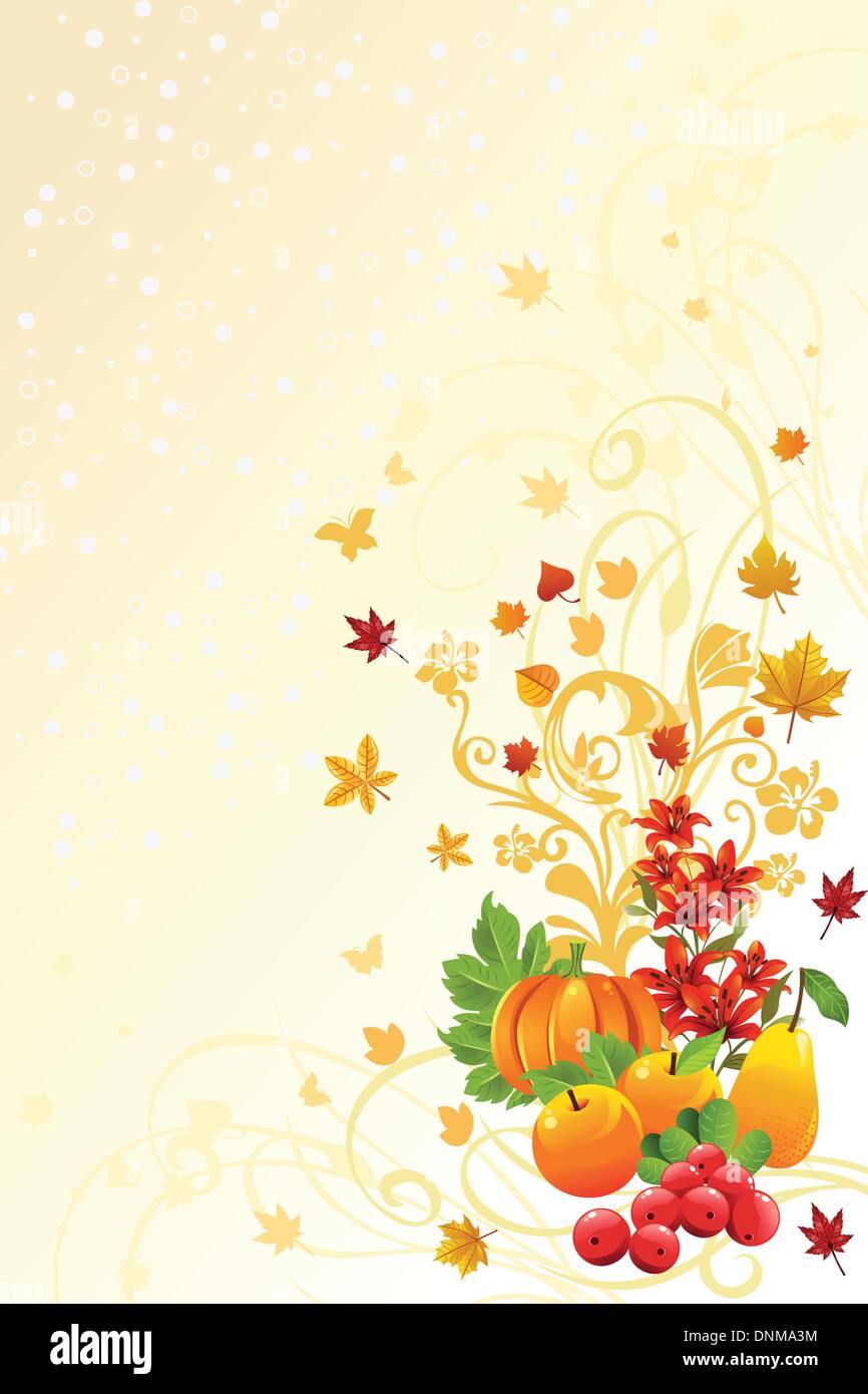 Un vecteur illustration d'une ou de l'automne automne background Illustration de Vecteur