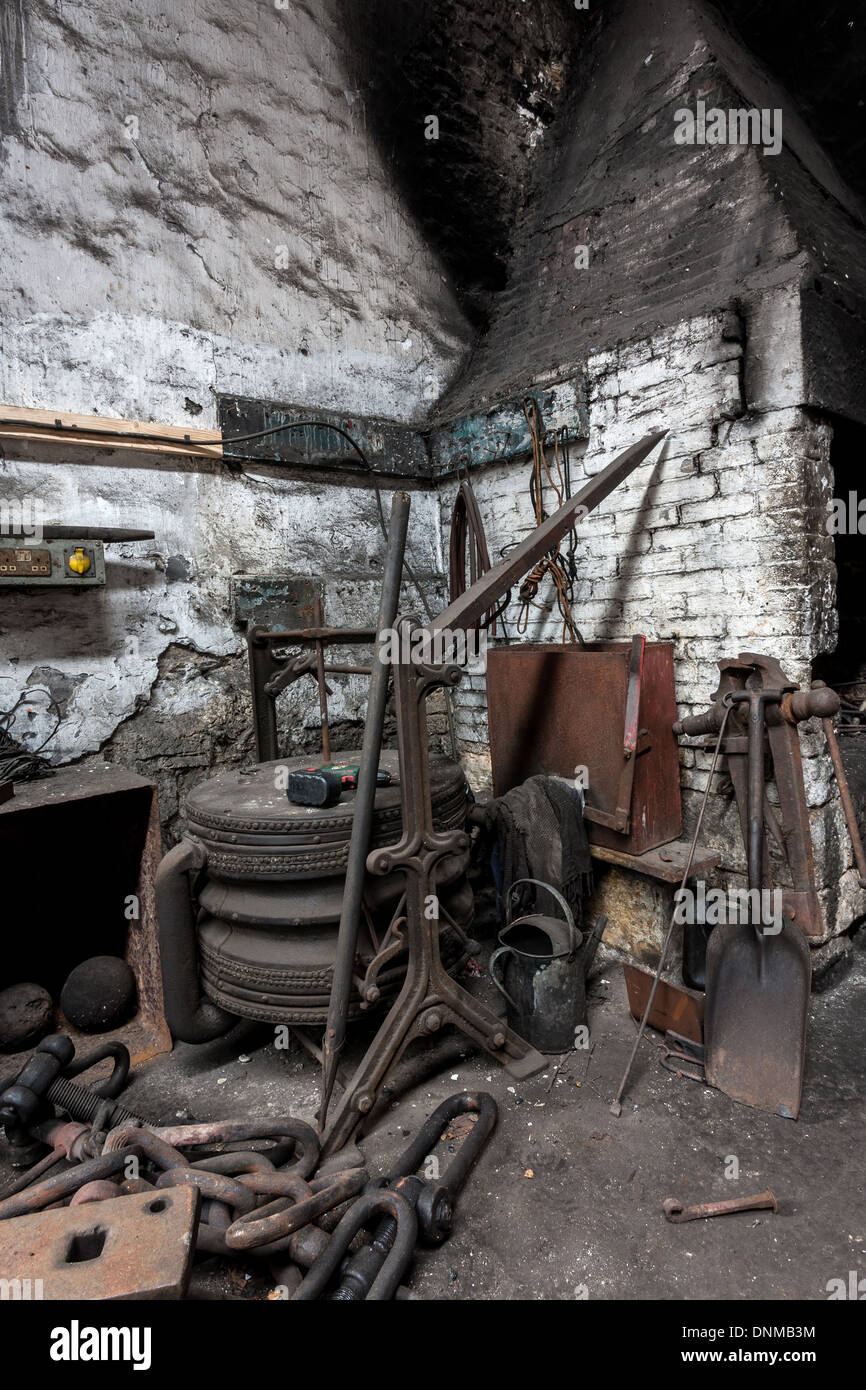 Atelier Fer Tanfield, Co Durham, Angleterre Banque D'Images