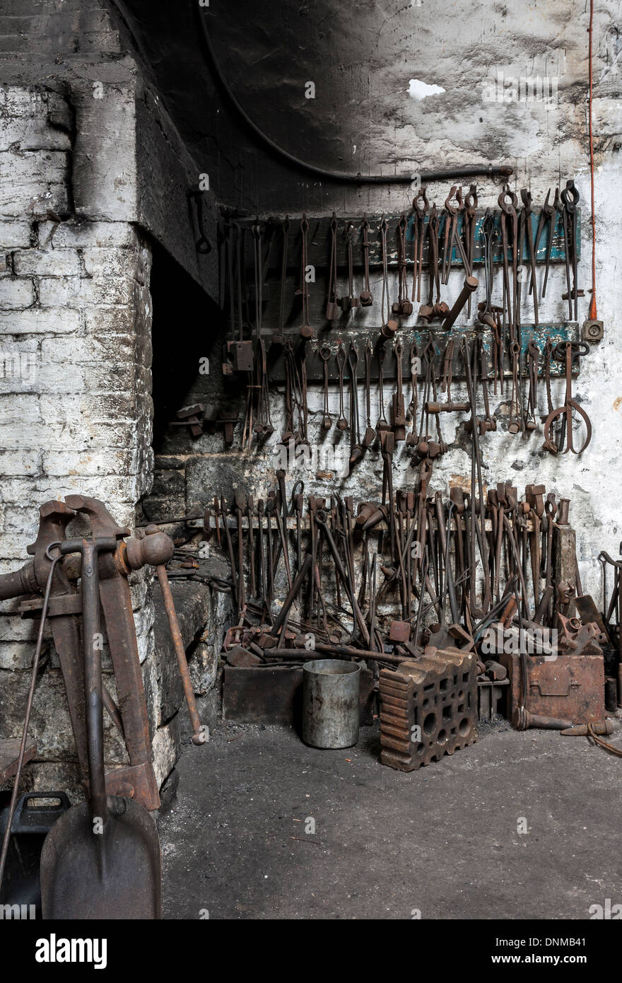 Atelier Fer Tanfield, Co Durham, Angleterre Banque D'Images