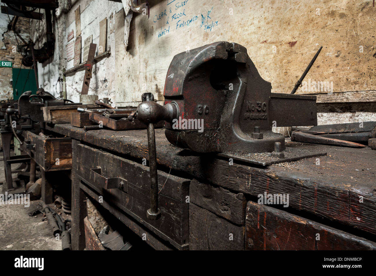 Atelier Fer Tanfield, Co Durham, Angleterre Banque D'Images