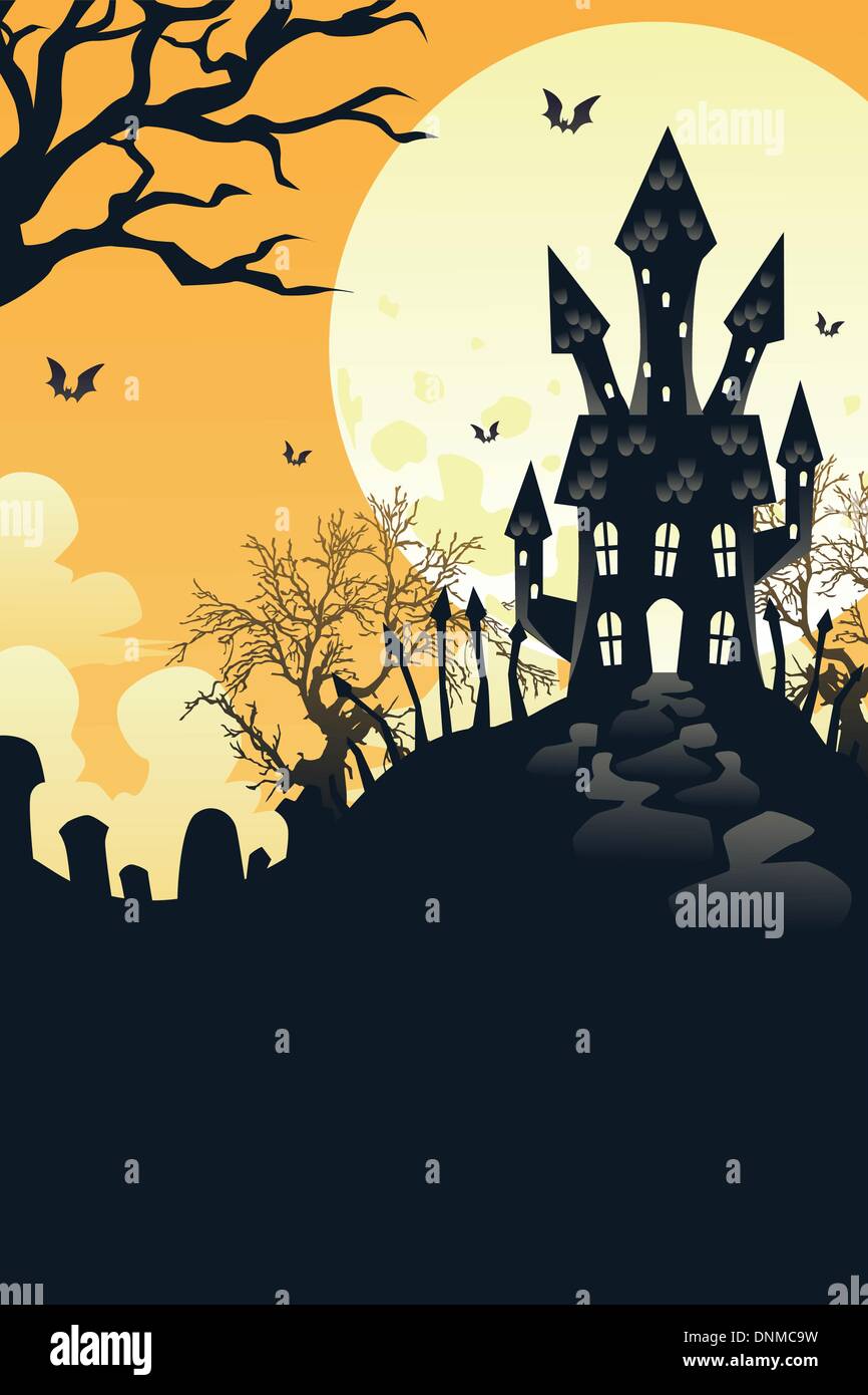 Un vecteur illustration de Halloween de contexte Illustration de Vecteur