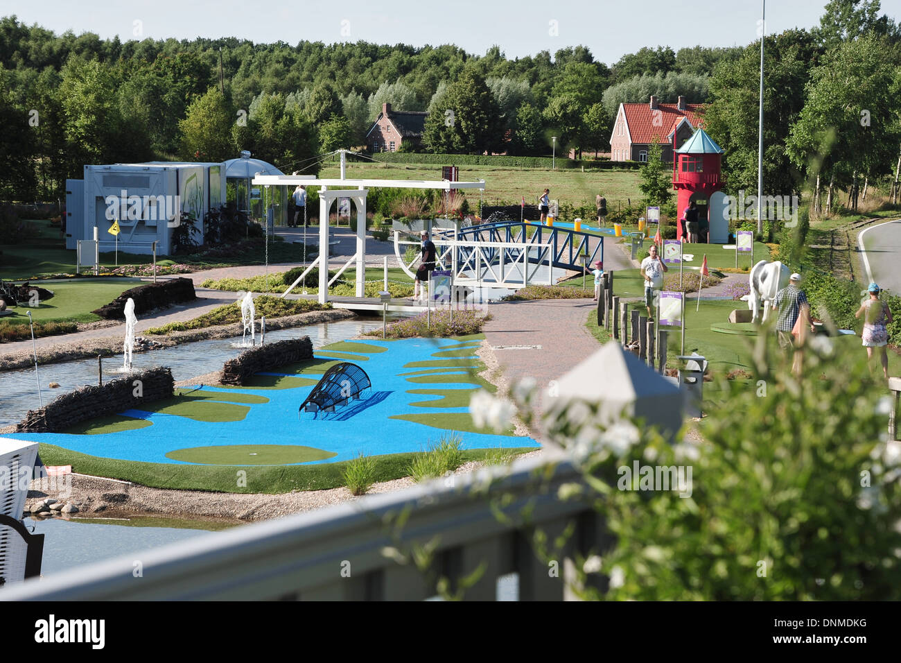 Hesel, l'Allemagne, de l'aventure mini-golf Banque D'Images