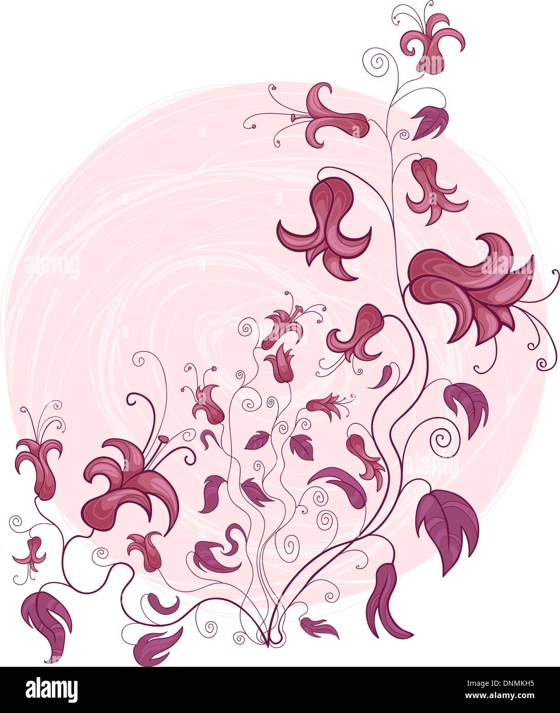 Belle illustration de l'ornement floral Illustration de Vecteur