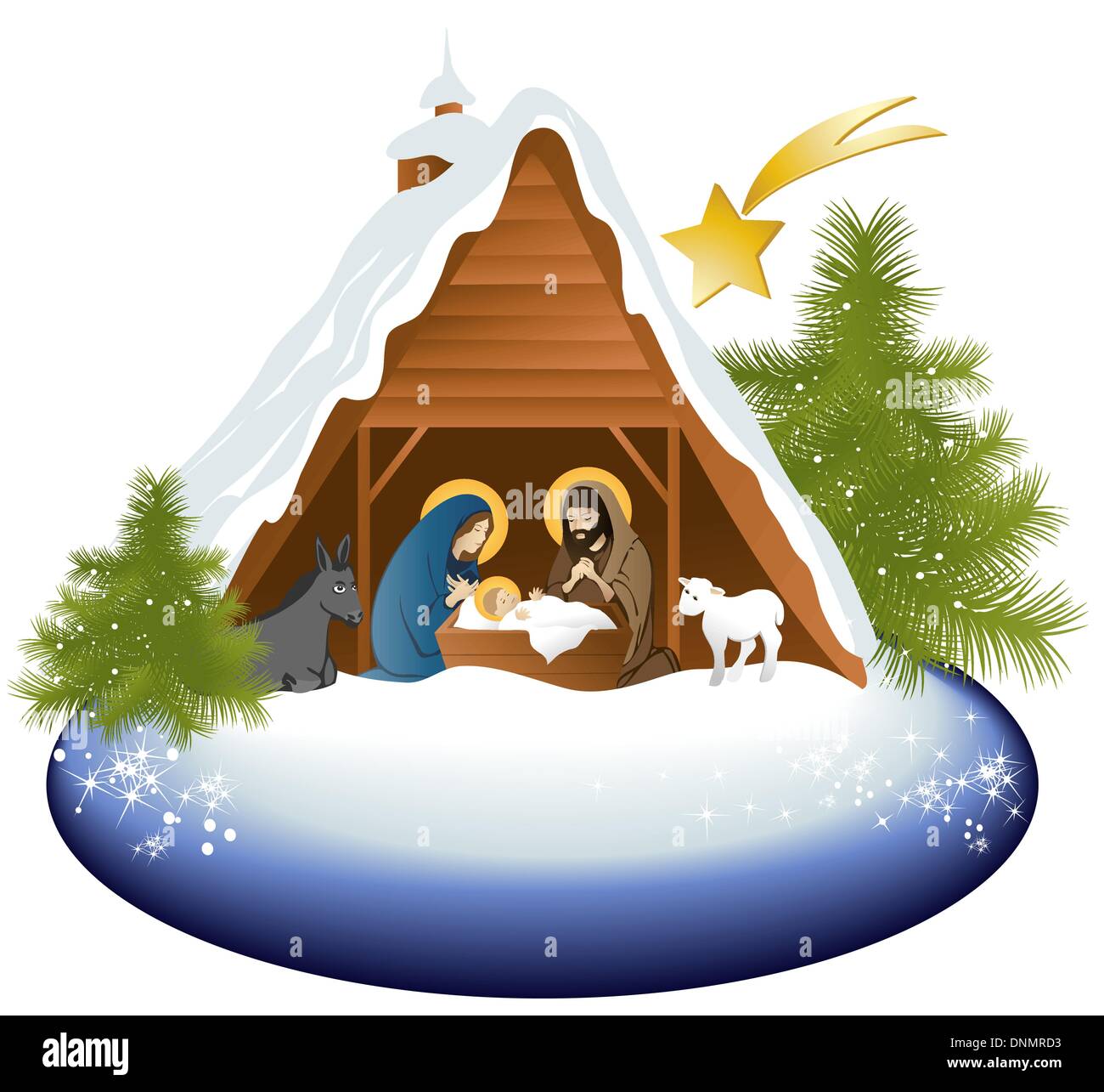 Crèche de Noël Image Vectorielle Stock Alamy