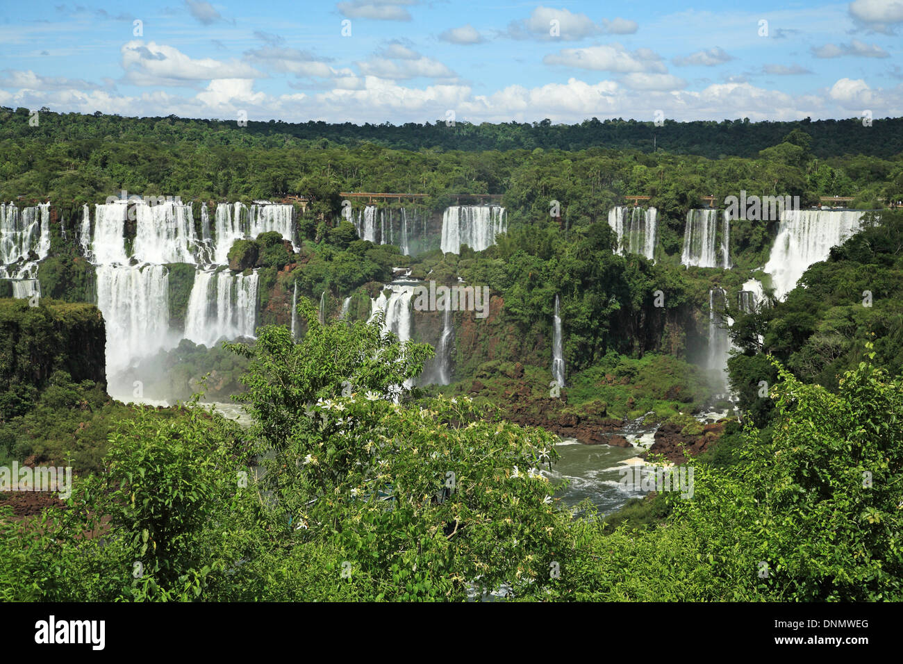Le Brésil, l'État de Parana, Iguazu National Park, UNESCO World Heritage, chutes d'Iguazu Banque D'Images