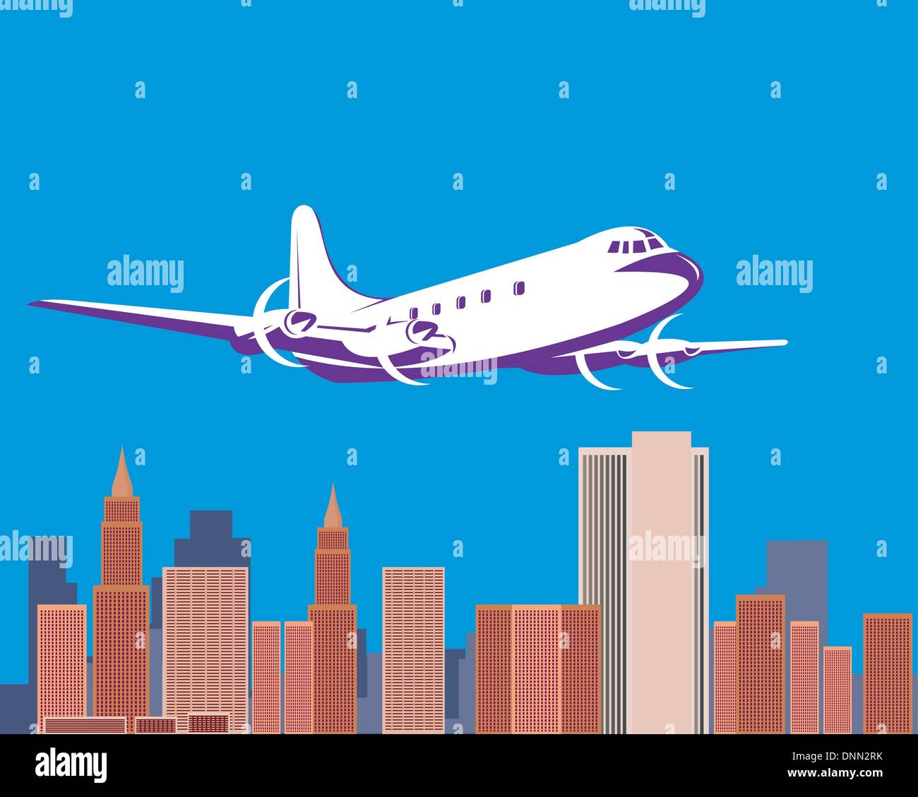 Illustration d'un avion de ligne Avion hélice sur fond isolé Illustration de Vecteur Illustration d'un avion de ligne Avion hélice sur fond isolé Illustration de Vecteur