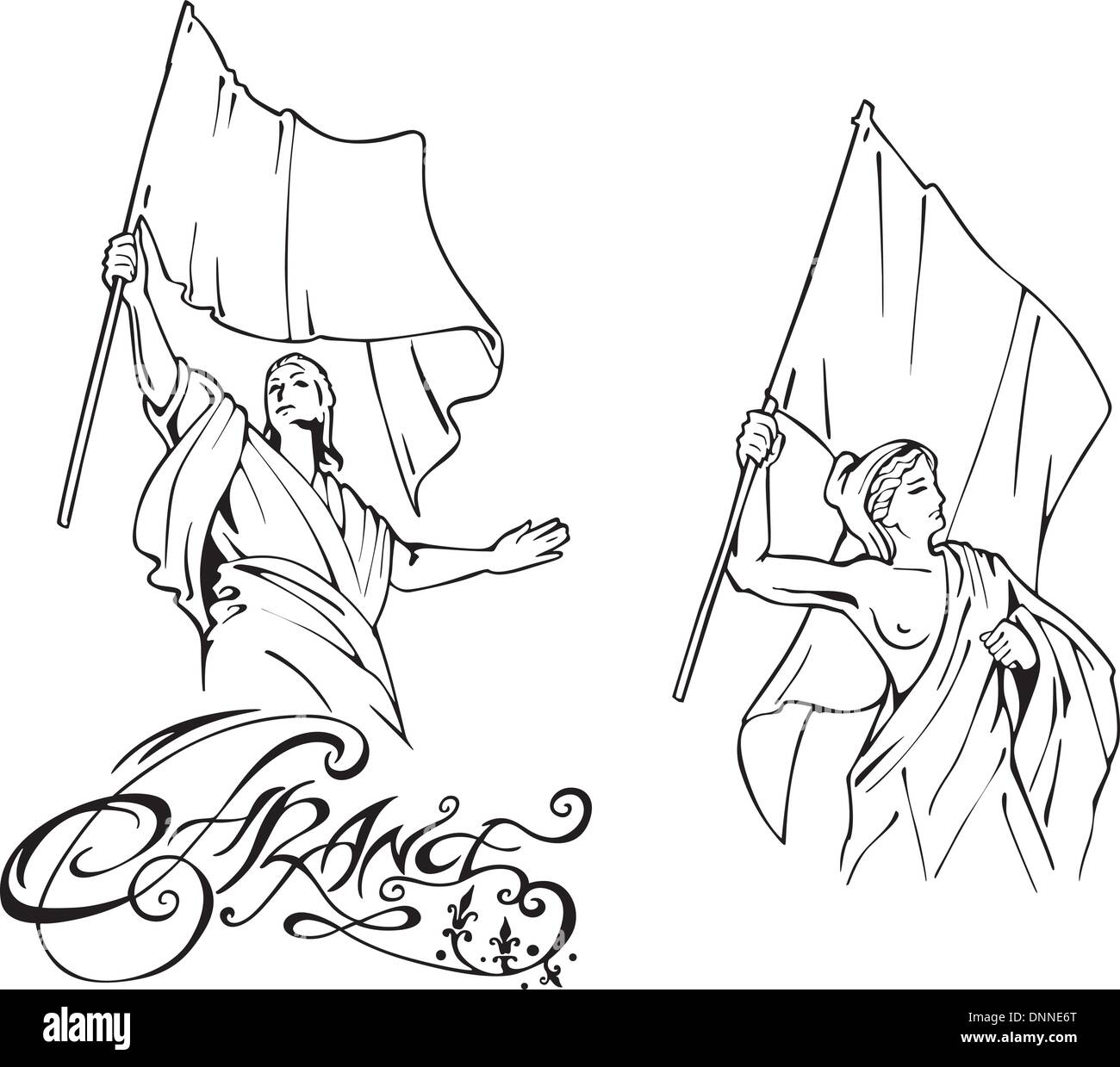 Marianne Symbole De La France Banque d'images vectorielles - Alamy