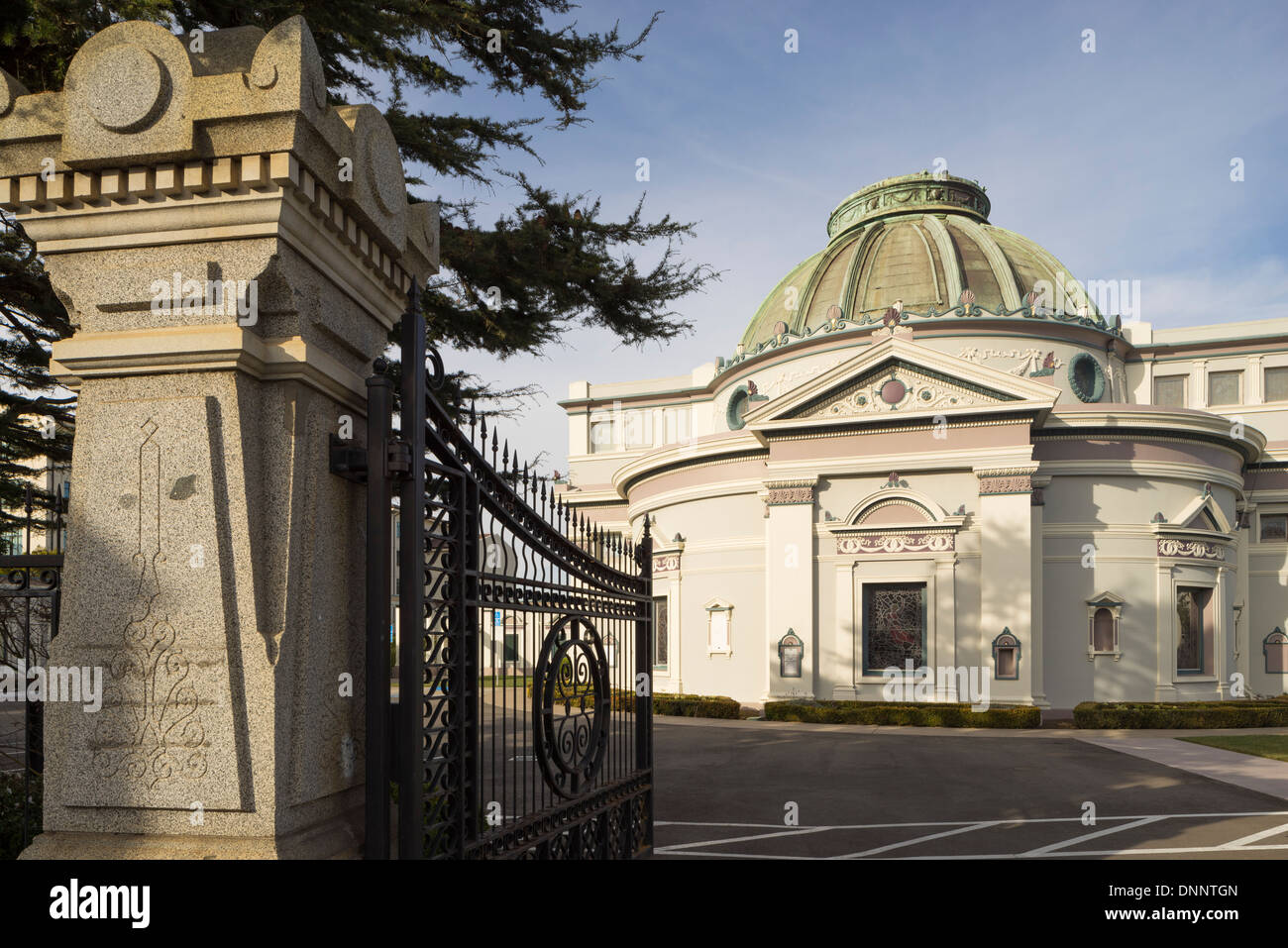 La société Neptune un Columbarium de San Francisco. Architecte : Bernard J.S. Cahill. Banque D'Images