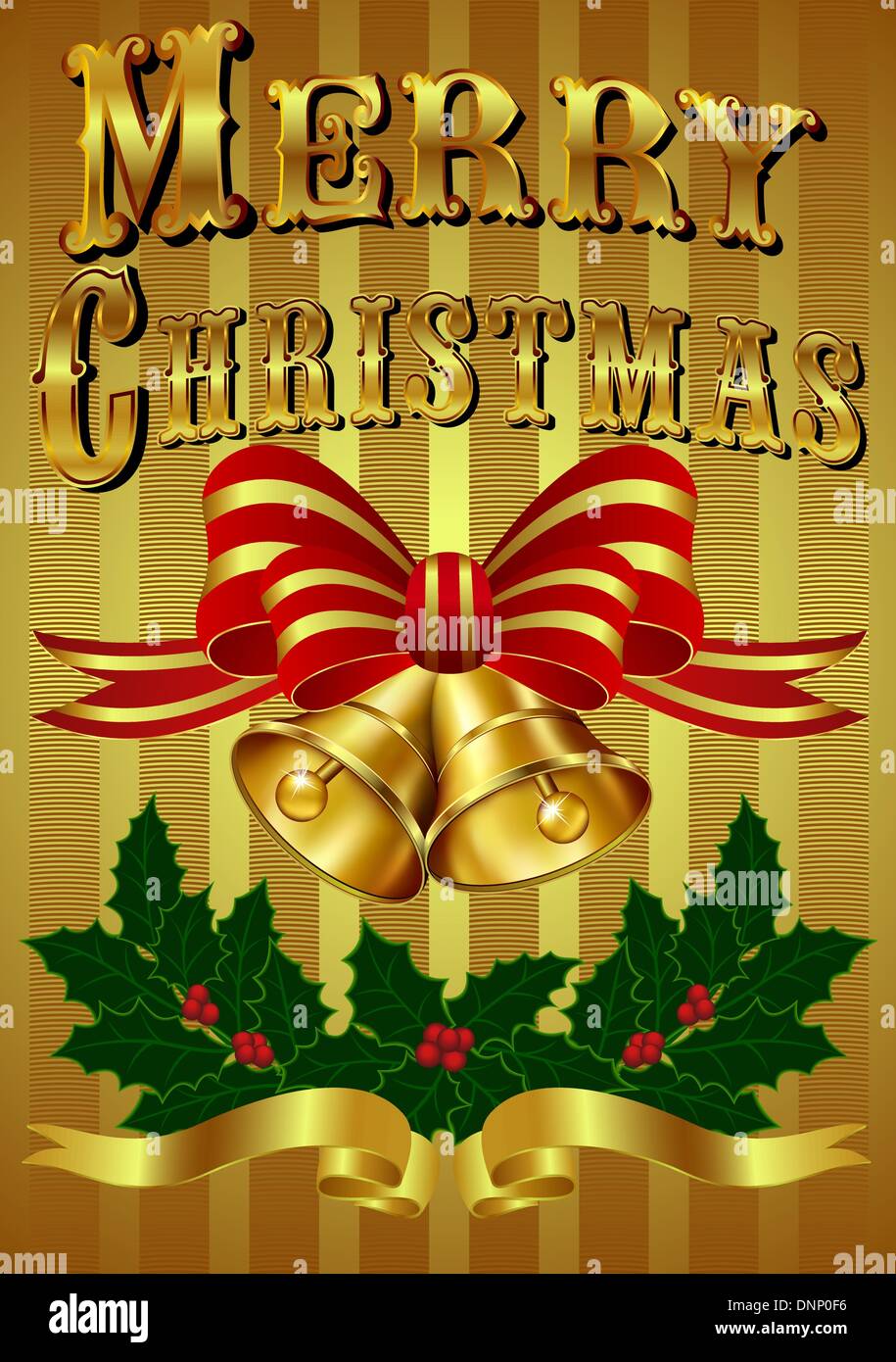 Carte de Noël de style Victorien Vintage Design Illustration de Vecteur