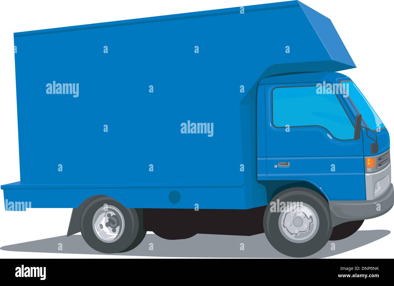 Camion Scania Bleu - Caricature Auto Moto