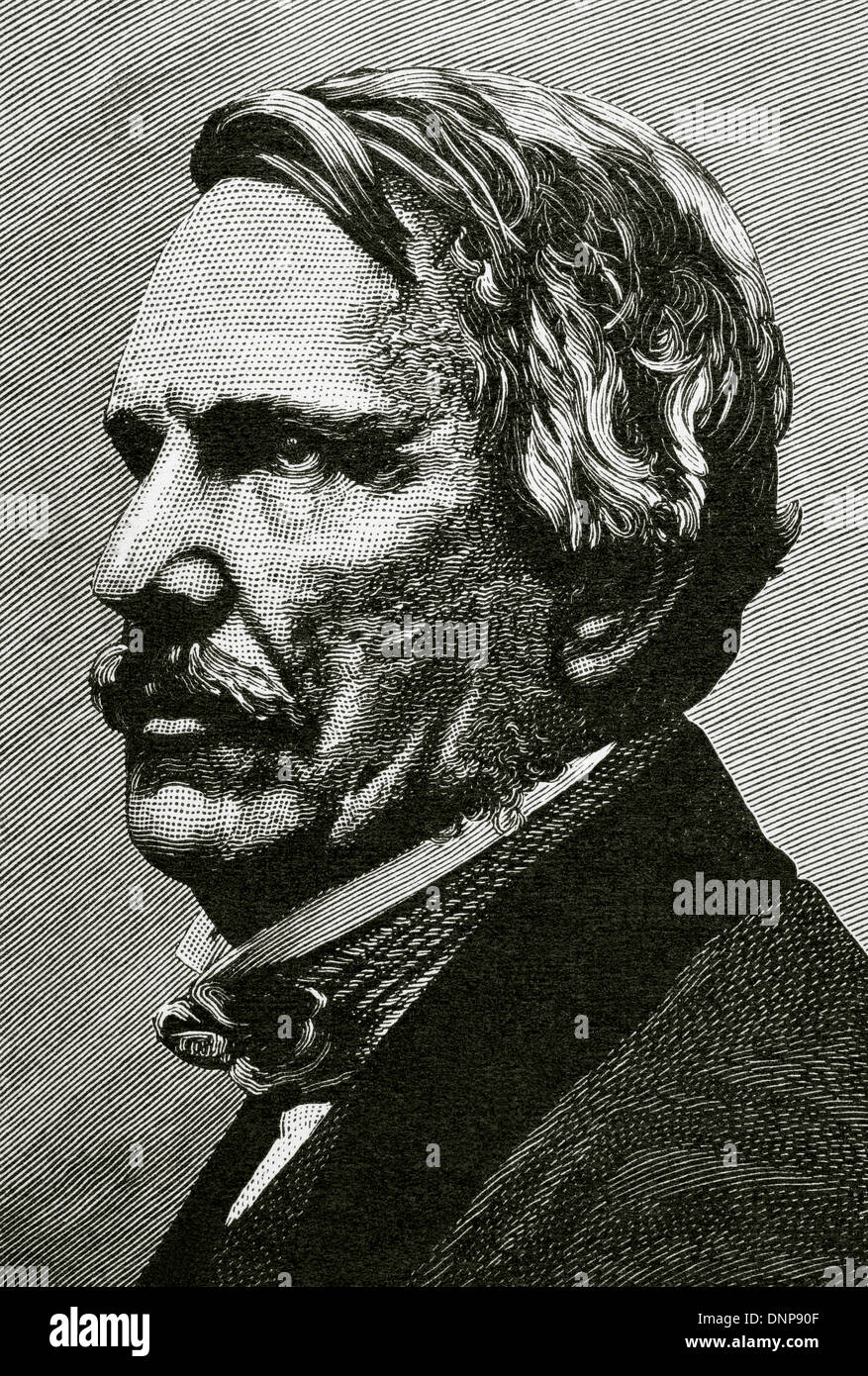 John Laird Mair Laurent, 1er baron Laurent (1811-1879). Homme politique britannique. La gravure à l'histoire universelle, 1892. Banque D'Images