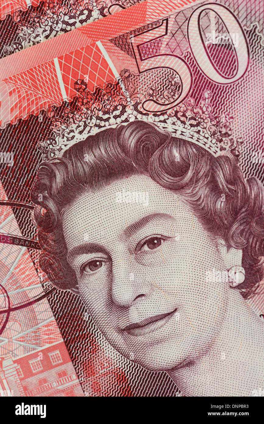 Billets de banque britannique Banque D'Images