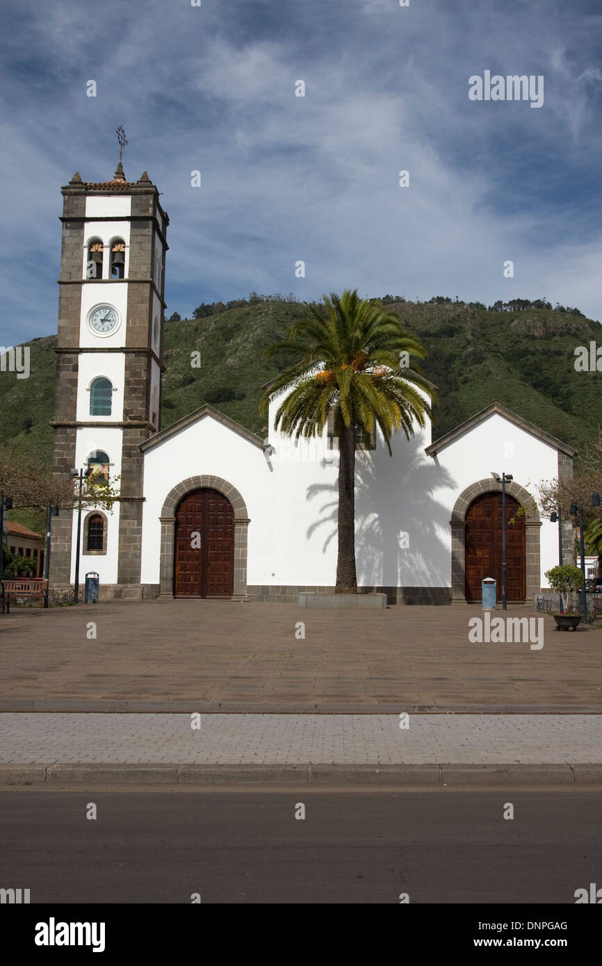Église de Plaza de San Morros, Tequesta, nord de Ténérife, Espagne Banque D'Images