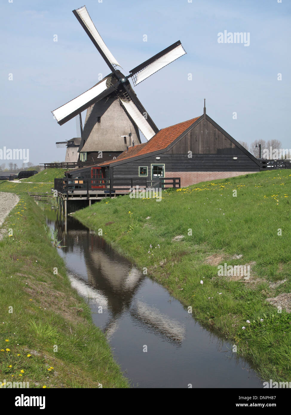 Moulin aux Pays-Bas Banque D'Images