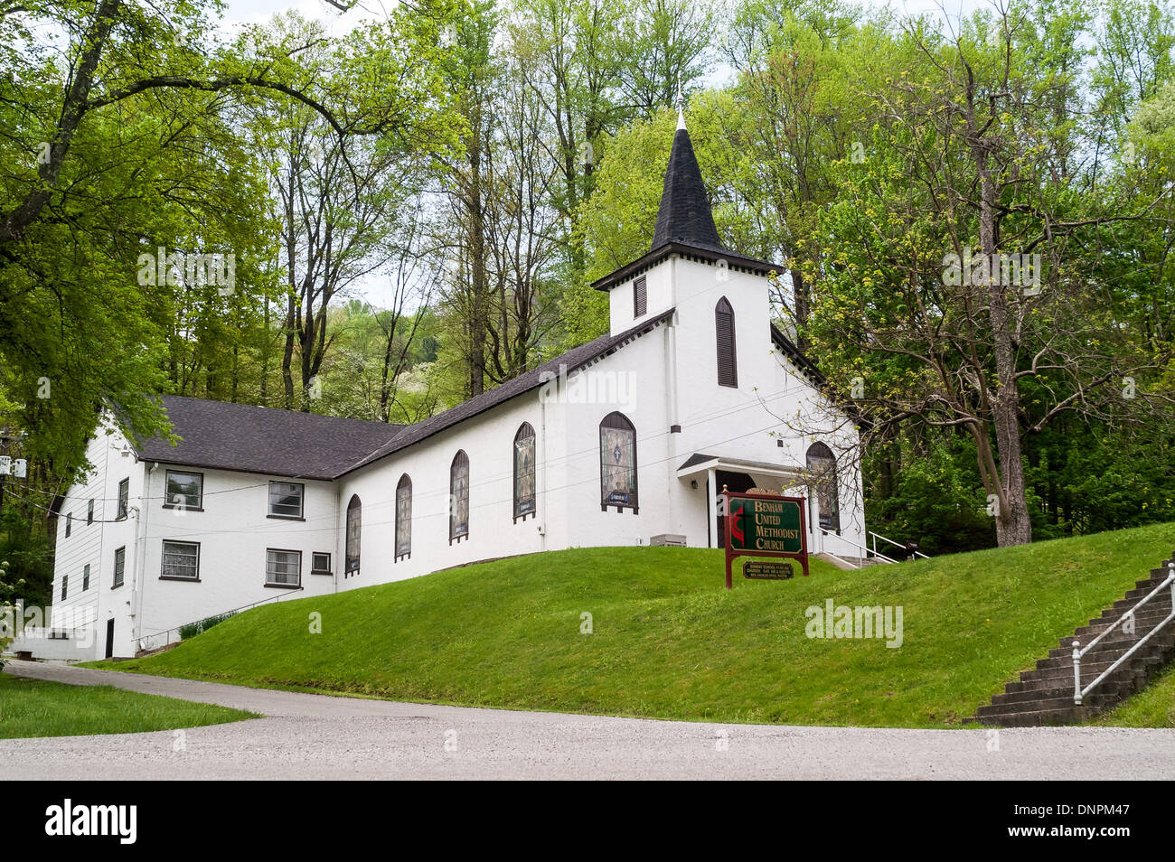 Benham United Methodist Church, Benham, Harlan County, Kentucky, USA Banque D'Images