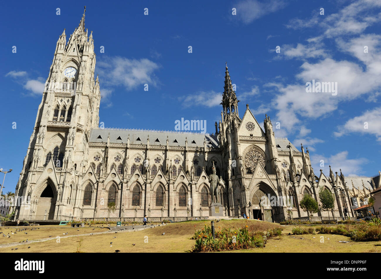 Basilique du Vœu National, ville de Quito, capitale de l'Équateur Banque D'Images