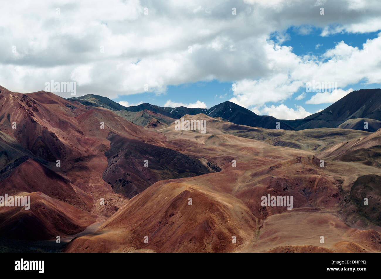 Montagnes au Tibet Banque D'Images