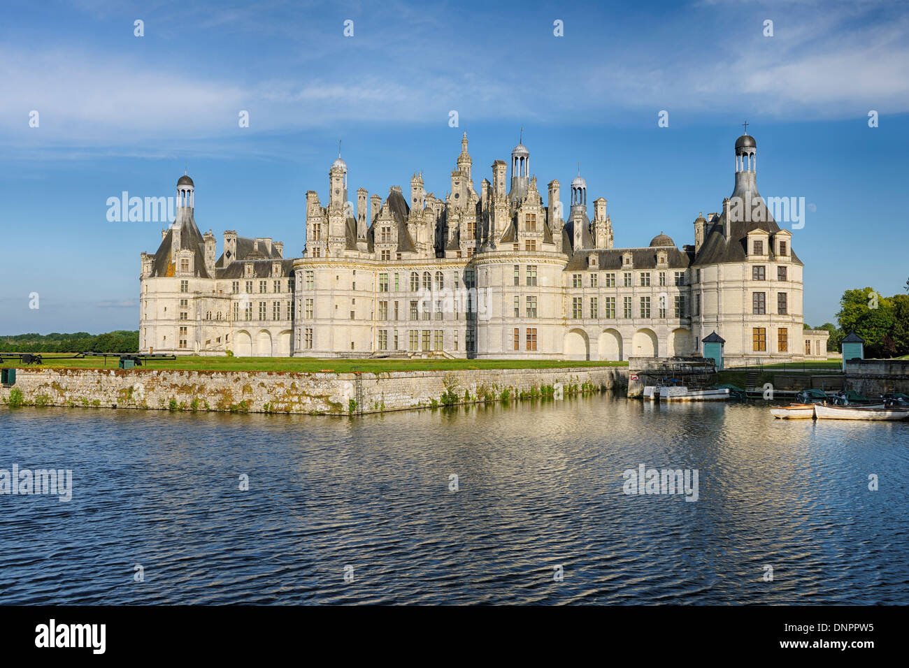 Château de Chambord (Château de Chambord). UNESCO World Heritage Site. Chambord, Loir-et-Cher, Loire, Loire, France. Banque D'Images