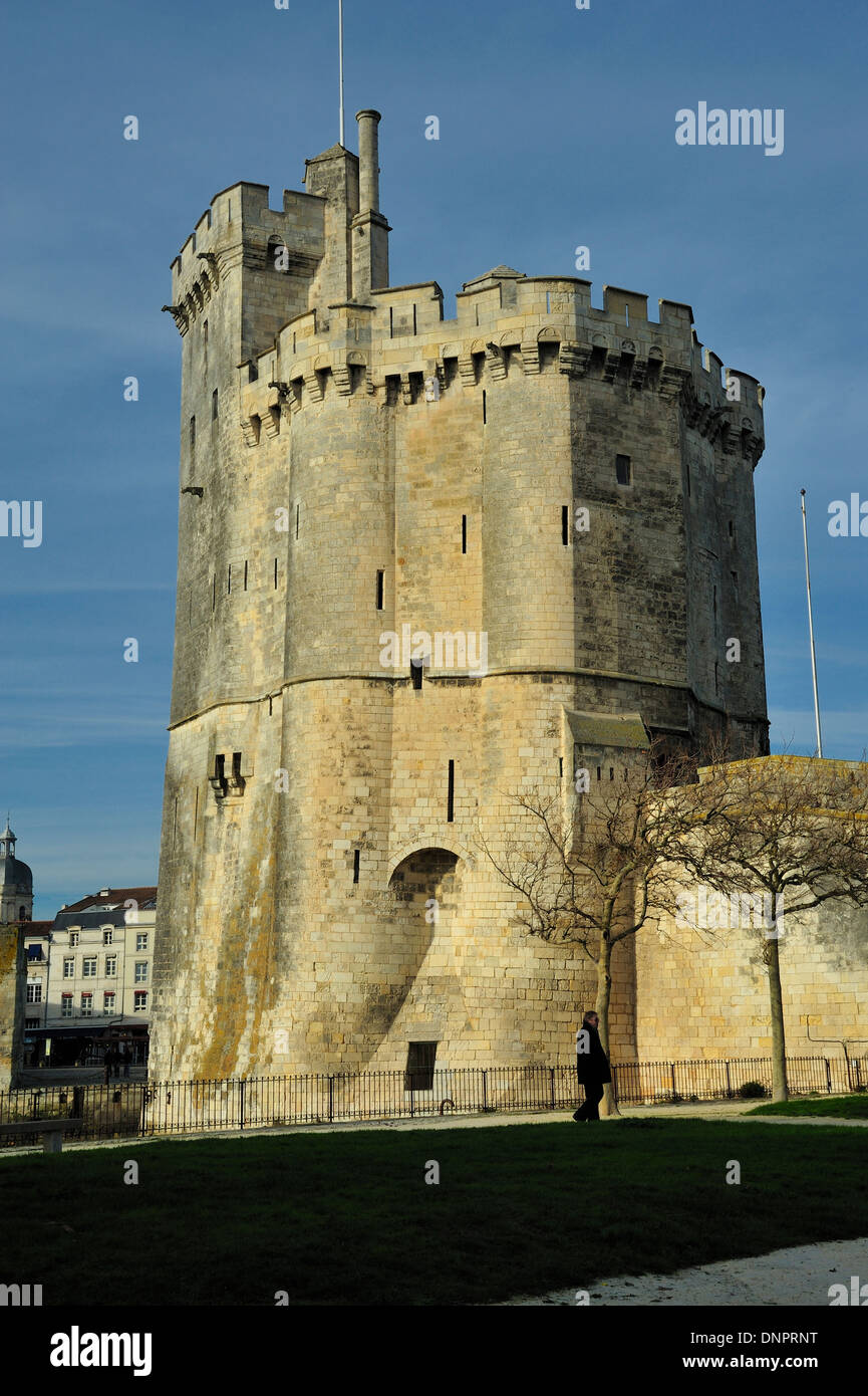 Tour Saint-Nicolas à La Rochelle, Charente-Maritime, France Banque D'Images