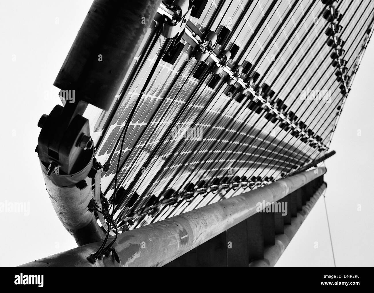 La voile solaire est situé dans l'enceinte de l'hôpital psychiatrique à Muensingen Muensingen, Berne, Suisse. Banque D'Images