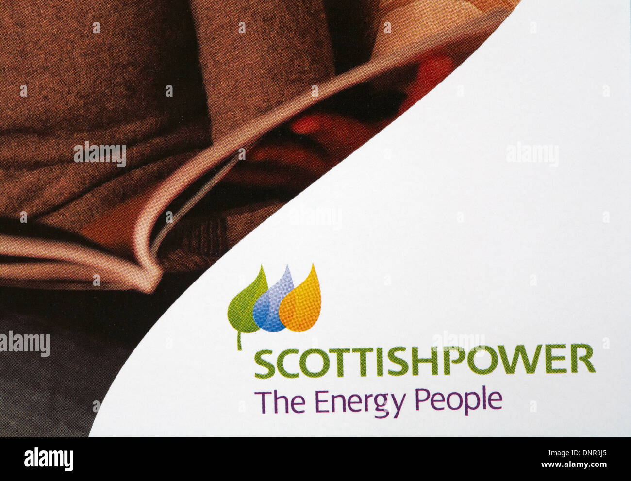 ScottishPower l'énergie personnes logo sur notice - Scottish Power Banque D'Images