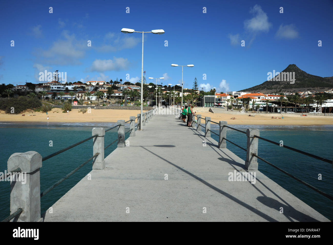 La capitale Porto Santo, près de Vila Baleira Madeira Banque D'Images