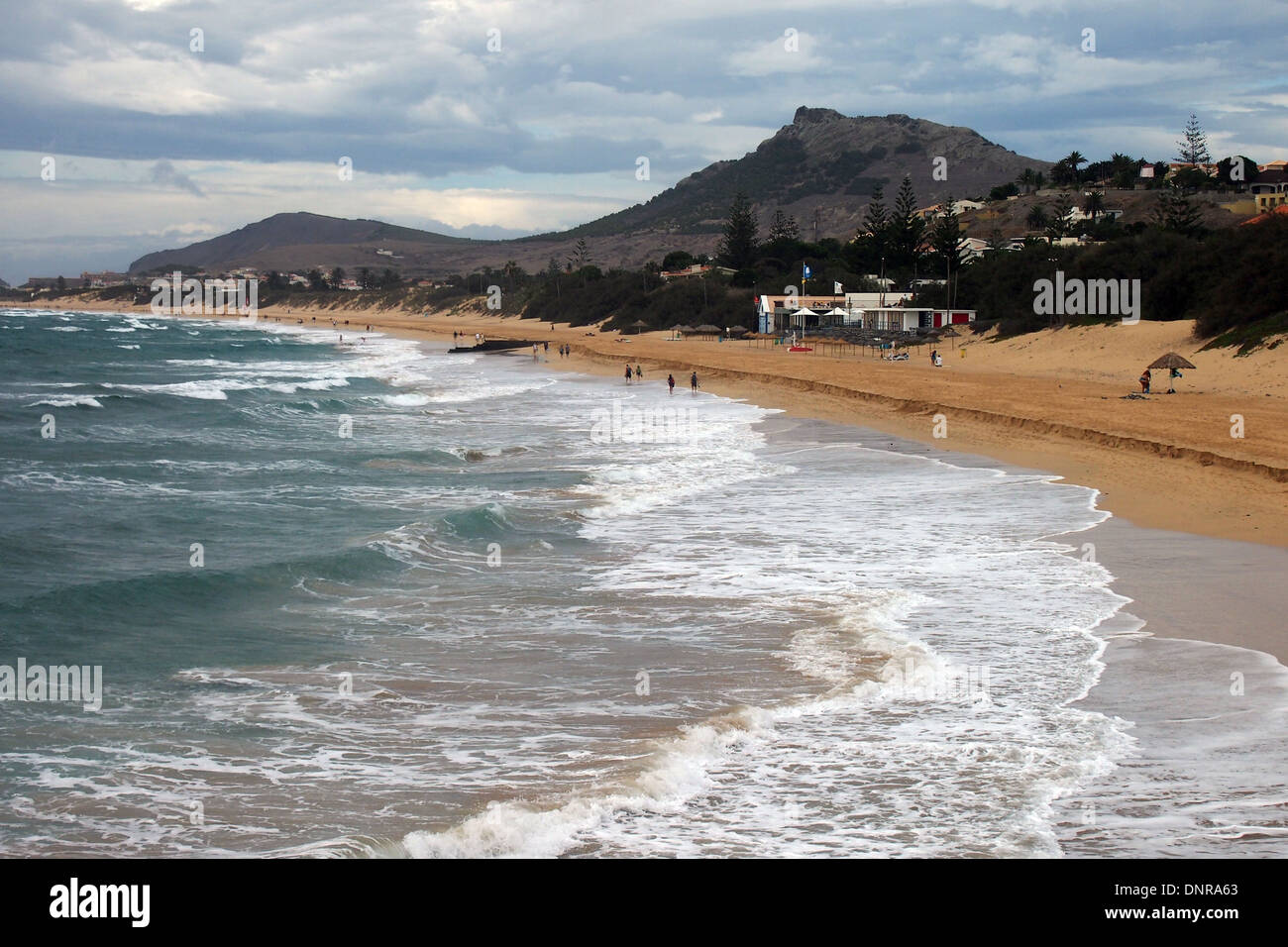 La célèbre plage de l'île de l'Atlantique près de Madère Porto Santo Banque D'Images