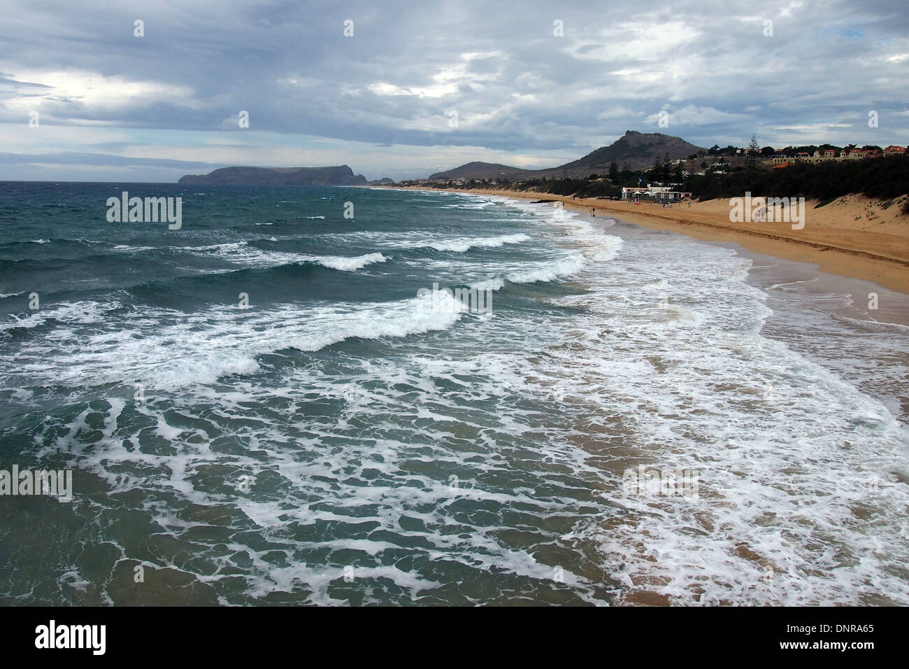La célèbre plage de l'île de l'Atlantique près de Madère Porto Santo Banque D'Images