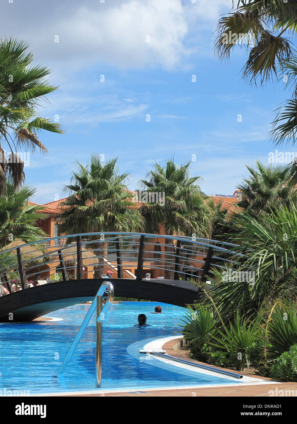 La piscine de l'hôtel Pestana sur l'île de Madère Porto Santo Banque D'Images