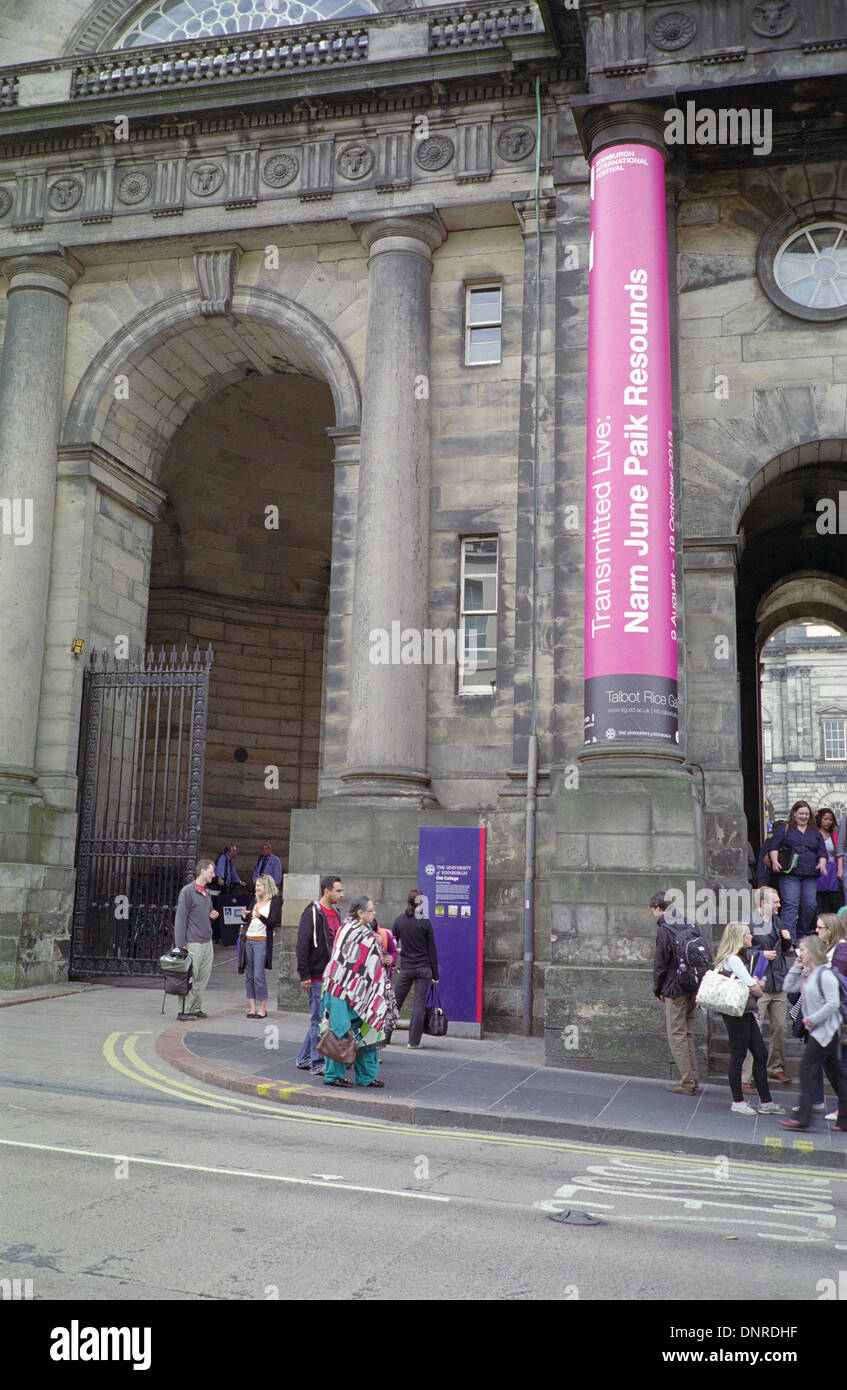 Old College, Université d'Edinburgh, South Bridge, Édimbourg, Écosse, Royaume-Uni Banque D'Images