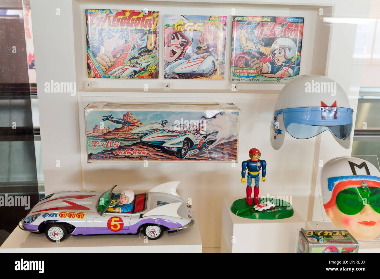 Speed Racer manga japonais la boîte de jouets de caractère, vers 1960 Banque D'Images