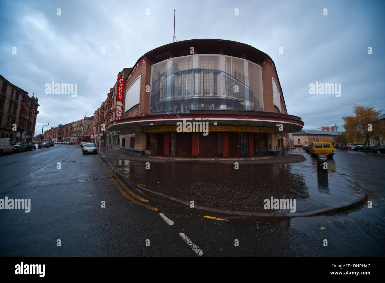 Cinéma à l'abandon de Govan, Ecosse Banque D'Images